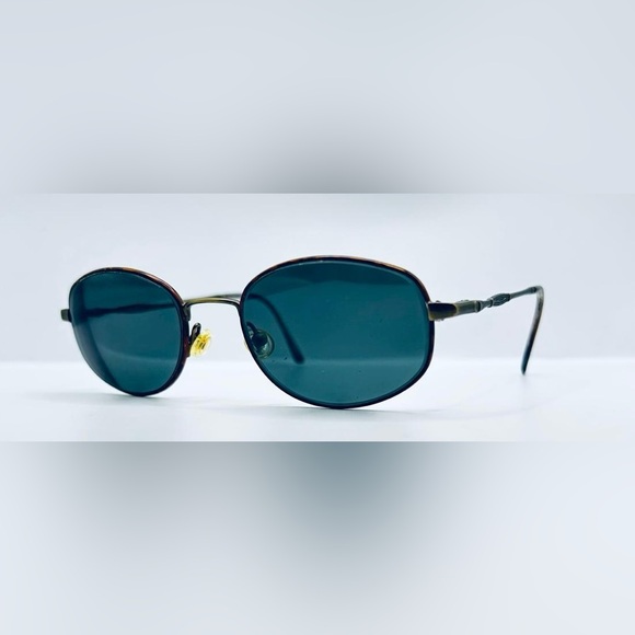 Vintage Safilo Team 38 Brown Tortoise Oval Sunglasses Frames Only - Picture 2 of 8